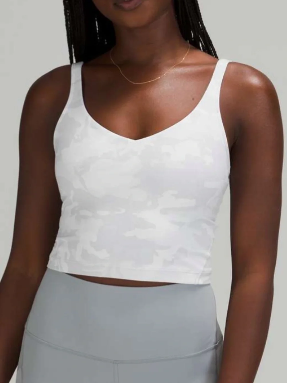 $58 Lululemon Align Tank Incognito Camo Alpine White Multi